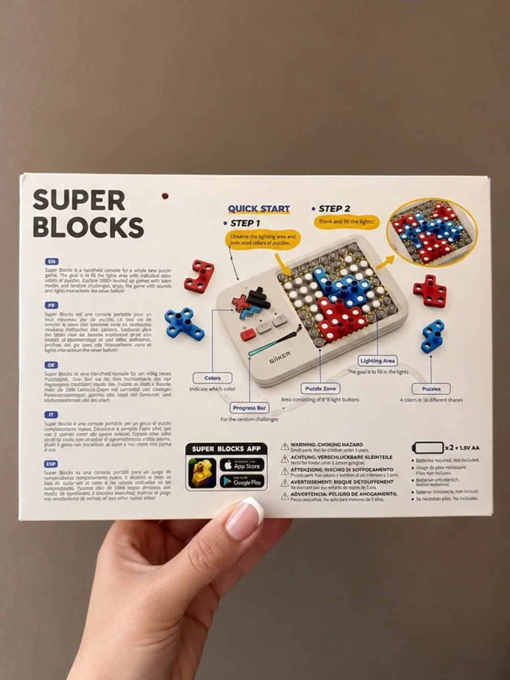 Super Blocks Puzzle Set - Multicolor